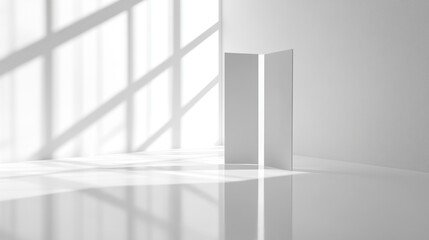 Obraz premium White minimalist interior