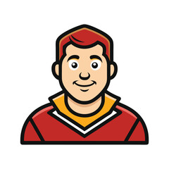 Man in Cap Icon Badge – Esports Logo, Sports Team Emblem, Gamer Avatar Design, Mascot Style Vector for Gaming Brands and Competitive Teams

