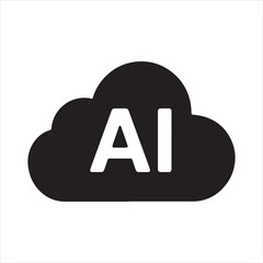 Abstract ai cloud computing technology design