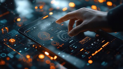 Mobile Application Interface visual concept showcasing innovation digital tools mobile app interface design user experience