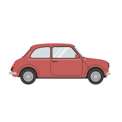 Car Illustration on White Background for Transportation and Automotive Design