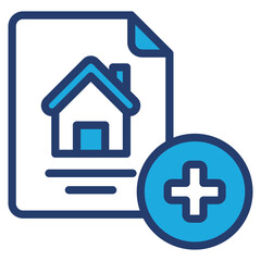 Add File blue color icon