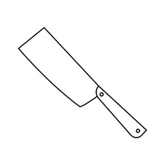 Kitchen knife icon vector. Cook knife illustration sign. Chef symbol. Cook logo.