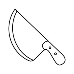 Kitchen knife icon vector. Cook knife illustration sign. Chef symbol. Cook logo.