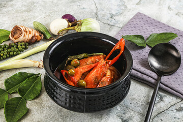 Thai Panang curry witn prawn