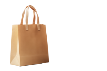 Brown paper bag mockup for food takeaway in a minimalistic style perfect for restaurants or cafes offering takeout options