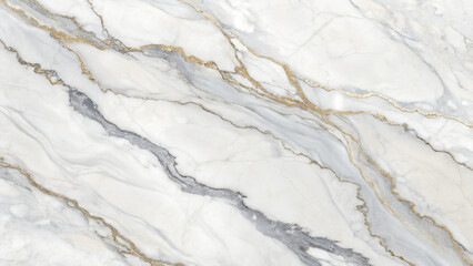 Naklejka premium Elegant White and Gold Marble Texture High-Resolution Image for Design Projects