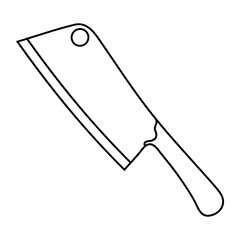 Kitchen knife icon vector. Cook knife illustration sign. Chef symbol. Cook logo.