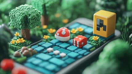 Mobile Game Development visual concept showcasing game design coding app development technology gaming creativity