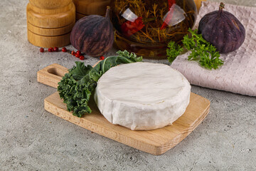 Gourmet round creamy Camembert cheese