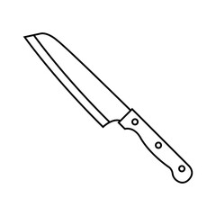 Kitchen knife icon vector. Cook knife illustration sign. Chef symbol. Cook logo.