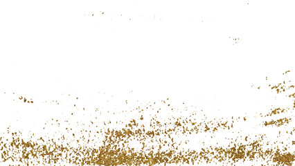 Golden paint brush stroke glittering texture.