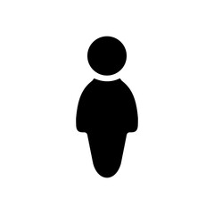 Man icon vector. People illustration sign. Team symbol. User web icon.