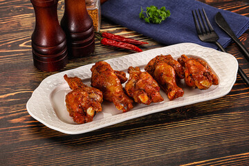 Hot and spicy Buffalo chicken wings