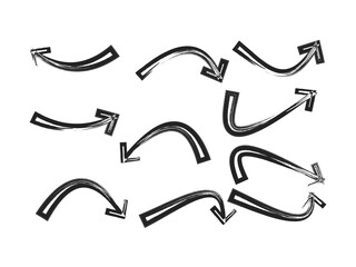 professional vector arrow set including black arrows, internet symbols, and web icons for modern graphic design, layout organization, and directional signage