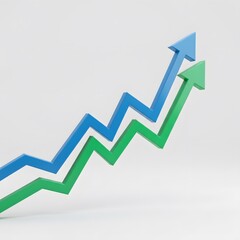 Double Upward Trend: Growth and Progress