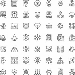 set of icons for web and mobile