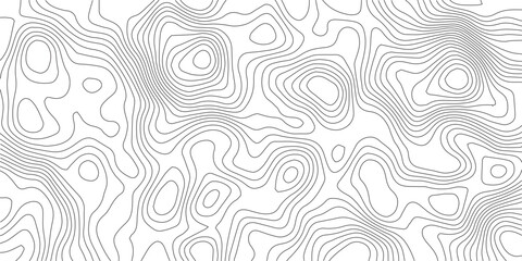 Fototapeta premium Topographic Map Contour Lines Background. Geographic Terrain Elevation Map. Digital Terrain Contour Pattern for Design. Stylized Contour Lines Map Background 