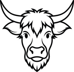 Bull Head Outline