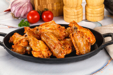 Grilled spicy chili chicken wings