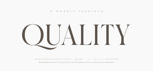 Modern Luxury alphabet letters font. Classic Elegant Modern Serif Lettering Minimal Fashion Logo. Typography decoration fonts for branding, wedding, logos. vector illustration