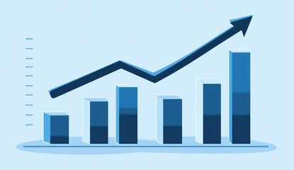 Data visualization of increasing bar graph