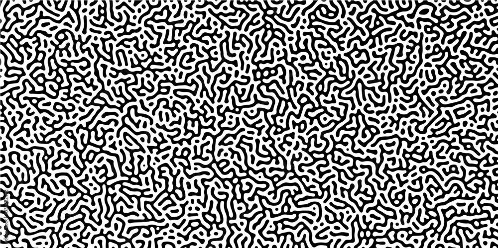Poster abstract turing organic wallpaper background. linear design with biological shapes. organic lines in