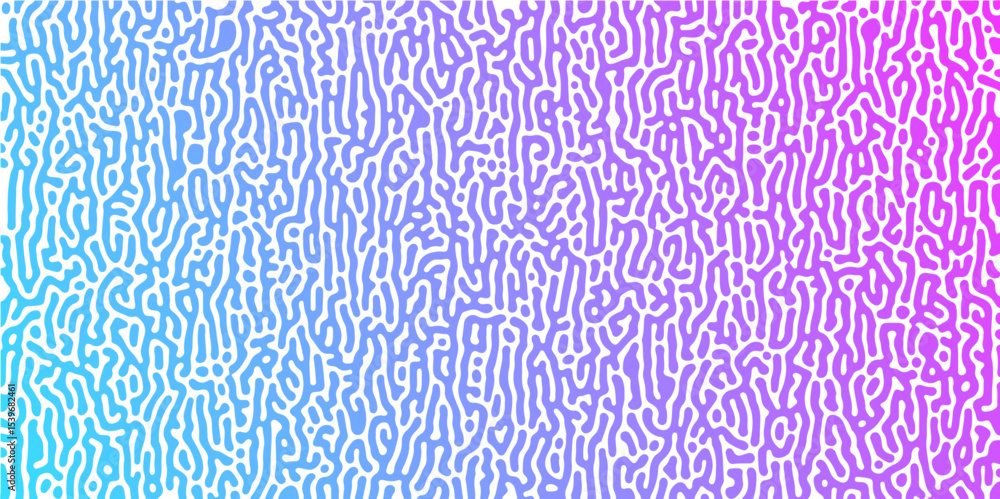 Aufkleber abstract turing organic wallpaper background. linear design with biological shapes. organic lines in