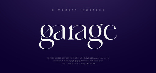 Modern Luxury alphabet letters font. Classic Elegant Modern Serif Lettering Minimal Fashion Logo. Typography decoration fonts for branding, wedding, logos. vector illustration