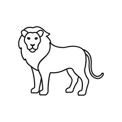 lion line art