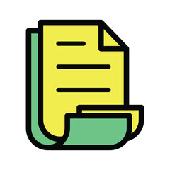 file icon in flat design, paper icon