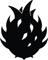 vector illustration of a dragon fruit