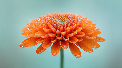 Vibrant orange flower blooming in nature close-up photography serene environment captivating viewpoint natural beauty concept