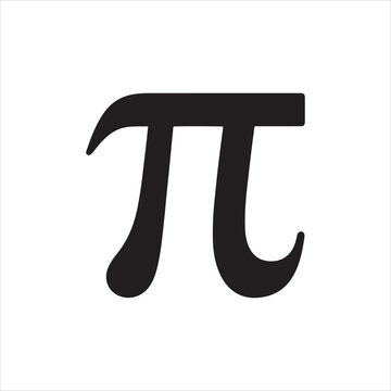 High resolution pi symbol vector graphic