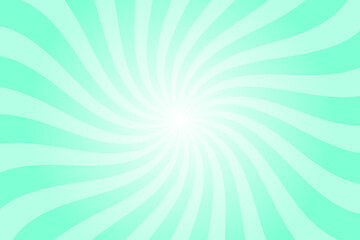 Obraz premium Candy color sunburst background. Abstract blue sunbeams design wallpaper. Colorful spinning lines for template, banner, poster, flyer. Sweet rotating cartoon swirl or whirlpool. Vector backdrop.