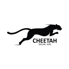simple cheetah logo vector icon design