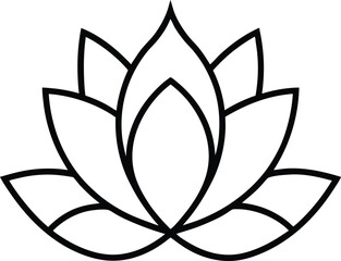 vector illustration of a lotus flower