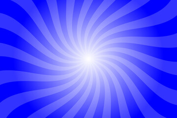 Obraz premium Candy color sunburst background. Abstract blue sunbeams design wallpaper. Colorful spinning lines for template, banner, poster, flyer. Sweet rotating cartoon swirl or whirlpool. Vector backdrop.