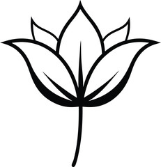 vector illustration of a lotus flower