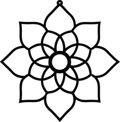 abstract flower vector illustration