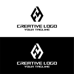 creative letter logo fy design vector