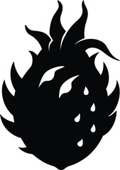 vector illustration of a dragon fruit