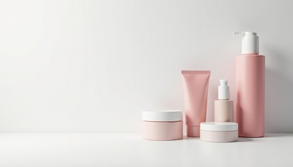 Clean, minimalist white backdrop for cosmetic products, white, pure, marketing