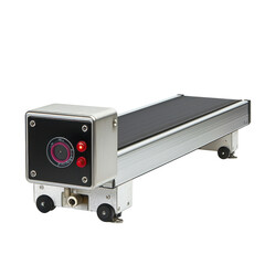 Industrial Conveyor Belt System with Camera for Automated Inspection