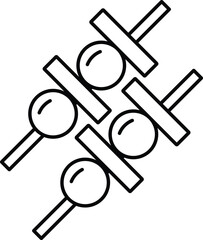 Illustration of Kebab Icon vector 