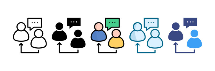 Follow Up Icon Set Multiple Style Collection