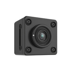 Fototapeta premium Compact Black Camera with Wide-Angle Lens for High-Quality Shots