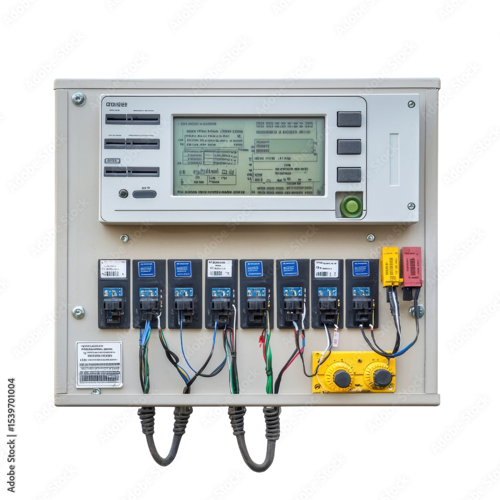 Poster control panel for electrical management with programmable functions