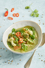 Thai vegetable curry with tofu