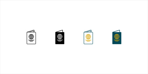 The best of Passport icon vector, illustration logo template in trendy style. Suitable for many purposes.
